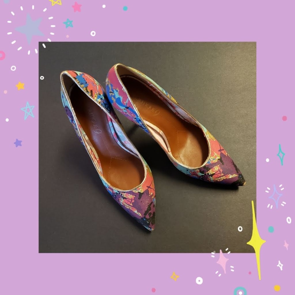 Boutique 9 Sally Paint Splatter Pumps